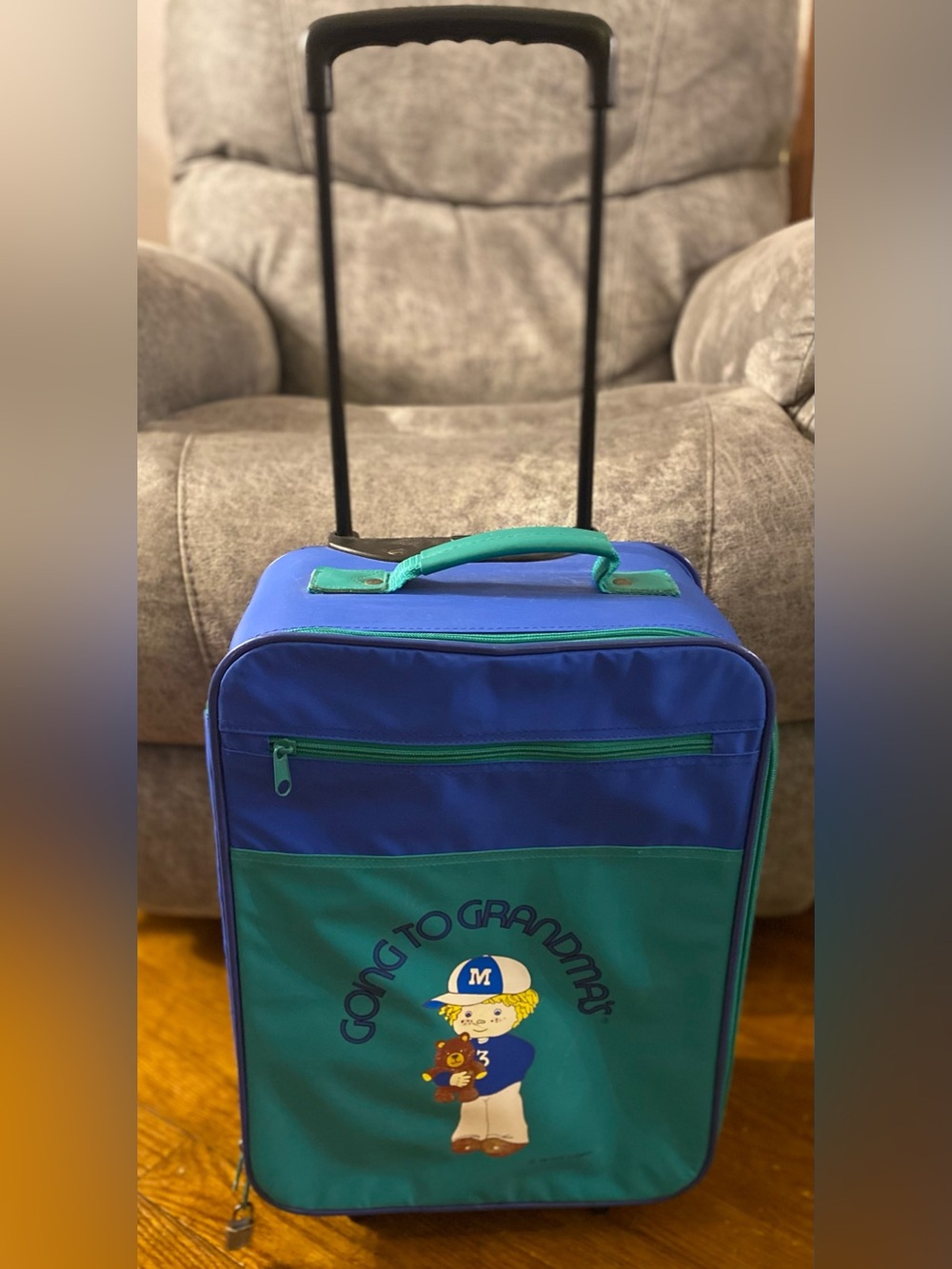 Going to Grandma’s Vintage Roller Suitcase by Mercury Luggage